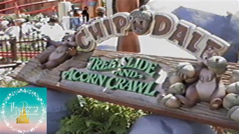 Disneyland Chip N Dale Tree Slide And Acorn Crawl Youtube