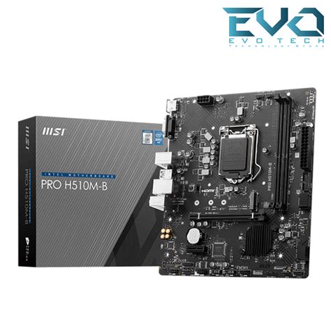 MSI PRO H510M-B LGA 1200 SATA 6Gb/s Micro ATX Intel Motherboard - Evo ...