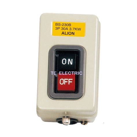 CHINA BS 230B 600V 30A POWER PUSH BUTTON SWTCH ON OFF PUSH BUTTON