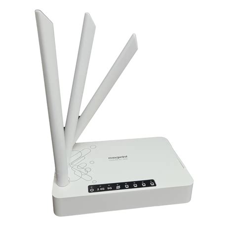 Roteador Dual Band 3 Antenas Maxlink 750Mbps AC750D Maxprint