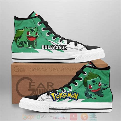 HOT Pokemon Bulbasaur Anime Canvas High Top Sneaker Express Your Unique Style With BoxBoxShirt