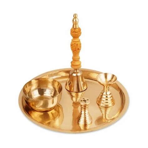 Organic Gyaan Bronze Pooja Thali Set For Puja At Rs 3400set In Mumbai