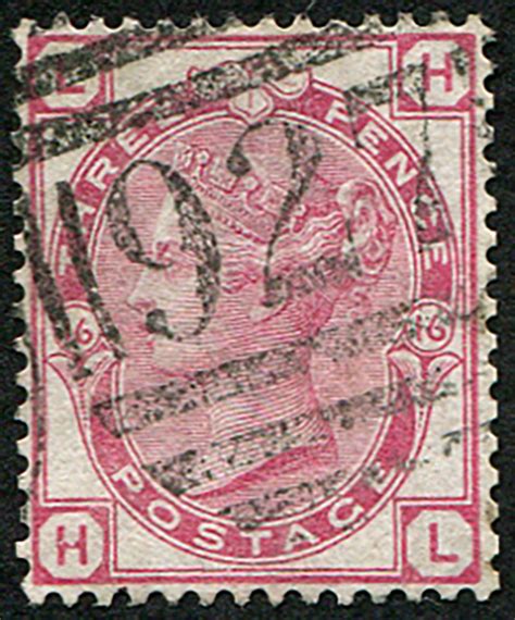 3d SG 144 Pl 16 Pale Rose VFU Perfectly Embassy Philatelists