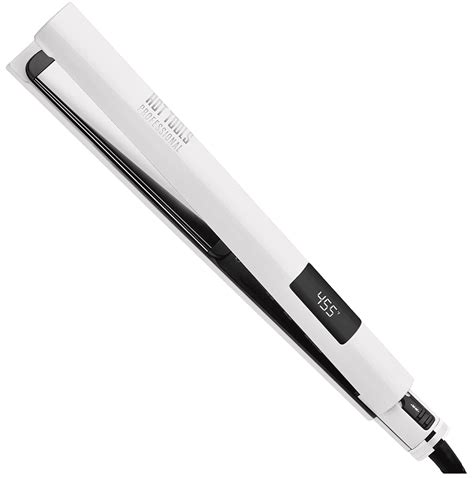 HOT TOOLS Pro Artist White And Gold Digital Flat Iron 1 Inch Walmart