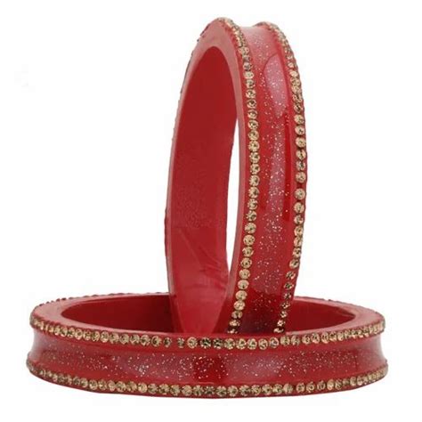 Sukriti Rajasthani Elegant Red Lac Bangles For Women Set Of 2