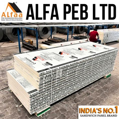 Alfa PUF 60MM PIR Insulated Wall Panels For Industrial 30 Mm At Rs