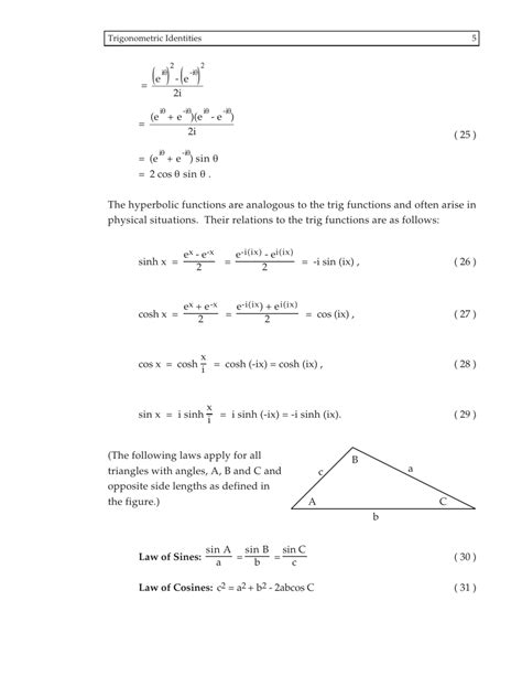 Trigonometric Identities Cheat Sheet Formulas Download Printable Pdf Templateroller