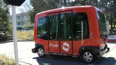 California S St Driverless Bus Debuts In San Ramon Abc Los Angeles