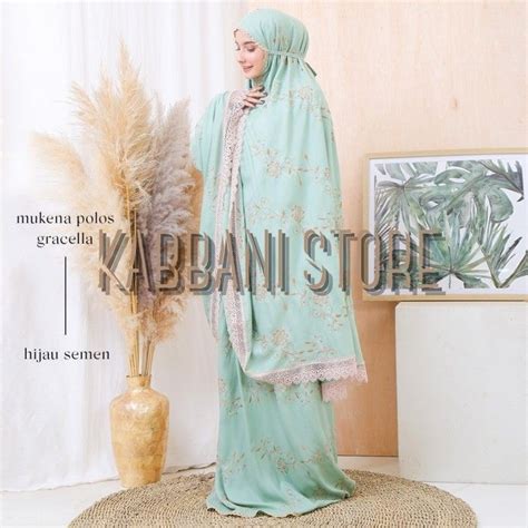 Jual Felisha Mukena Dewasa Gracella Mewah Jumbo Rayon Premium Full