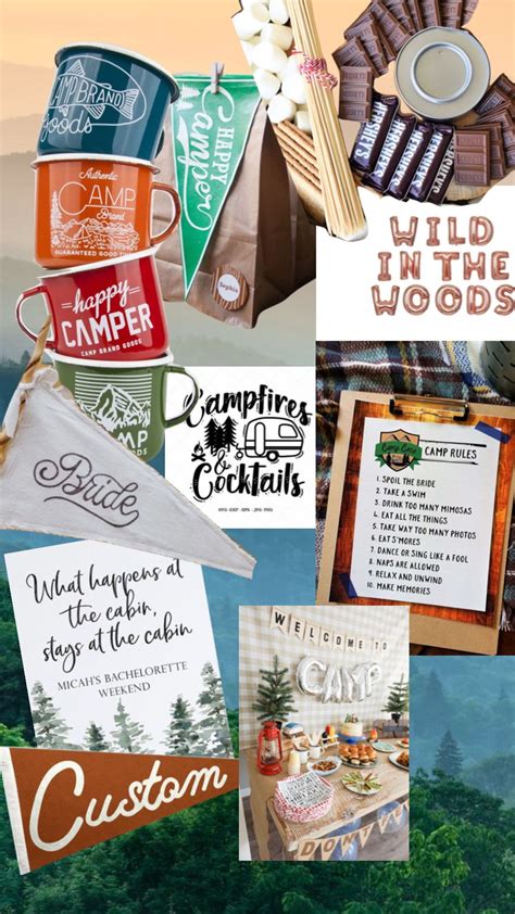 Camp Bride Bachelorette Theme Glamping Bachelorette Party Bachelorette