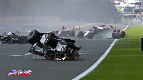 Anthoine Hubert Fatal Crash 2019 F2 Belgium Race 1 YouTube