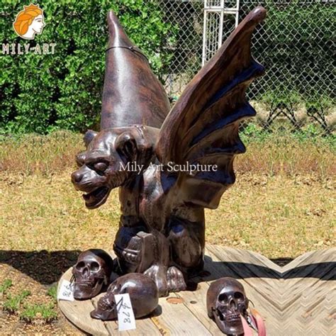 Bronze Casting Gargoyle Statues Garden Decor Supplier Mlbs 097 Milystatue