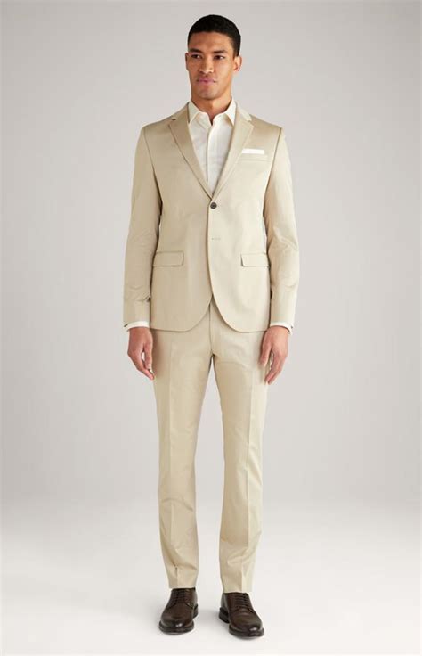 Joop Damon Gun Suit In Light Beige Mens Suits Jonesandnaudin