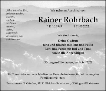 Gedenkkerzen Von Rainer Rohrbach Trauer Anzeigen De