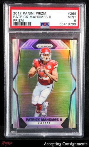 Panini Prizm Silver Patrick Mahomes Ii Rc Rookie Psa Mint