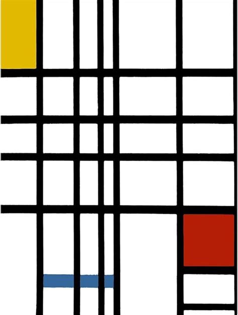 Wee Blue Coo Piet Mondrian Cubes Old Master Painting Art Print Poster