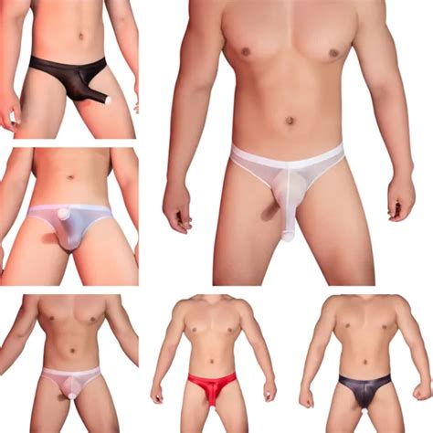 HERREN UNTERWÄSCHE BIKINI Bademode Dessous Höschen Satin G String