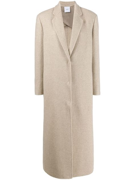 Agnona Long Single Breasted Coat Farfetch