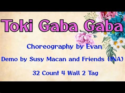 TOKI GABA GABA Line Dance Choreo By Evan Oktober 2023 YouTube Music