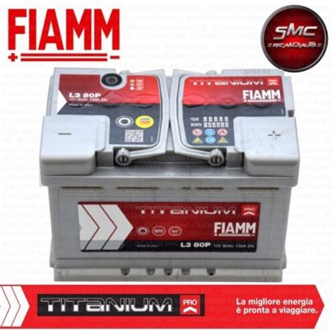 BATTERIA FIAMM L380P TITANIUM PRO 80AH 730A DX ALFA ROMEO 166 EBay