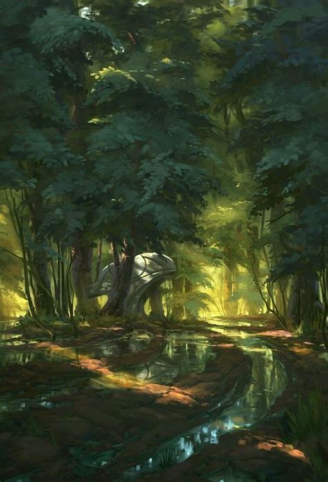 51 Enigmatic Forest Concept Art That Will Amaze You #castle #concept # ...