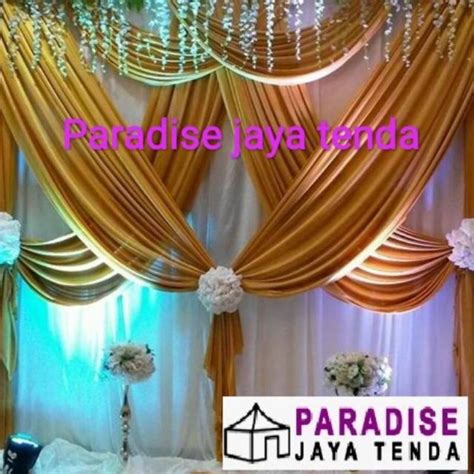 Jual Backdrop Pelaminan Tunangan Ukuran Tinggi X Lebar M Shopee