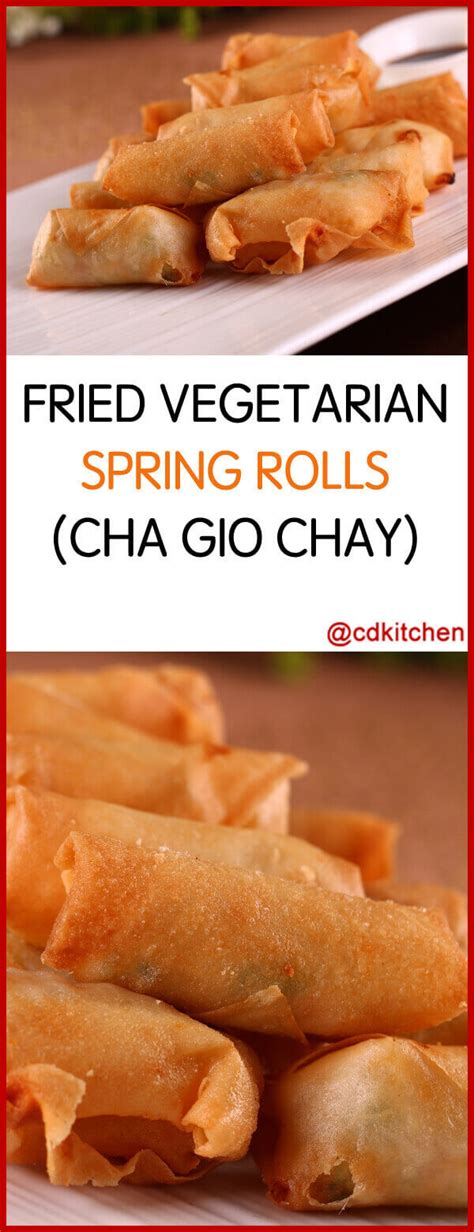 Fried Vegetarian Spring Rolls (Cha Gio Chay) Recipe | CDKitchen.com