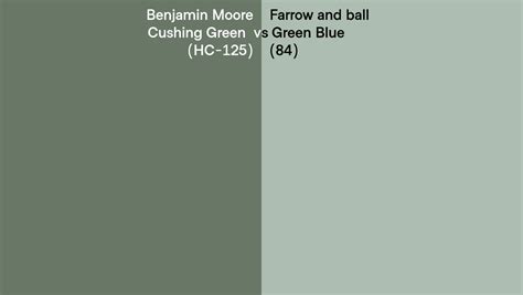 Benjamin Moore Cushing Green Hc Vs Farrow And Ball Green Blue