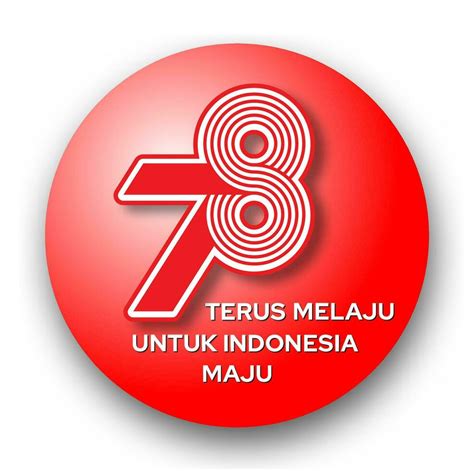 78 years Indonesia independence day logo button 26770754 Vector Art at ...