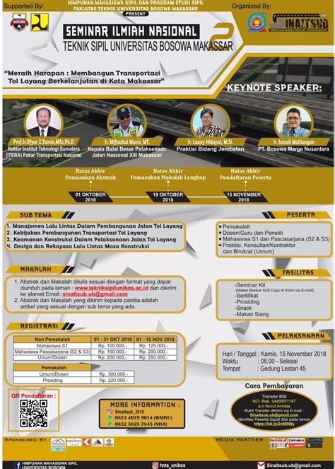 Poster Seminar Ilmiah Nasional Teknik Sipil Eventkampus