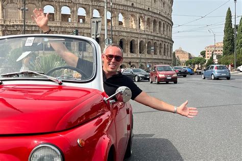 Exclusive FIAT 500 CABRIOLET Self Drive Tour in Rome