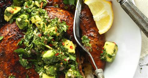 Portobello Steaks With Avocado Chimichurri Punchfork