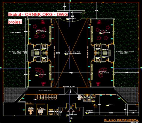 Ilkokul Dwg Projesi Autocad Projeler 12348 Hot Sex Picture