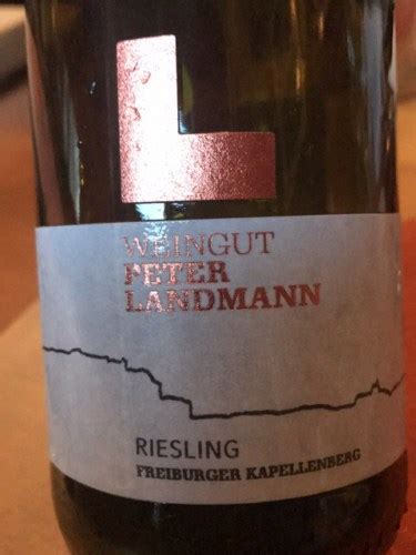 Weinhaus Peter Und Judit Landmann Freiburger Kapellenberg Riesling Vivino