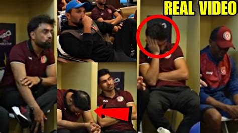 Afghanistan Players Crying In Dressing Room After Getting Eliminated