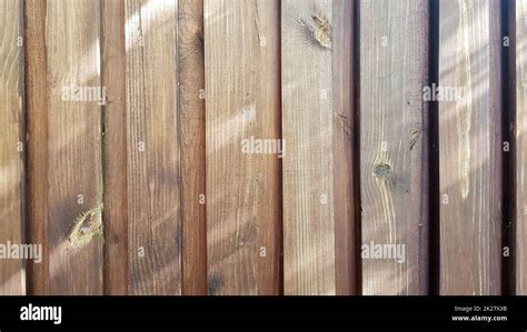 Natural Brown Wood Lath Line Arrange Pattern Texture Background Wood