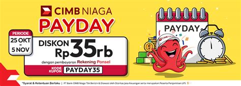 Promo Rekening Ponsel CIMB Niaga Klik Indomaret