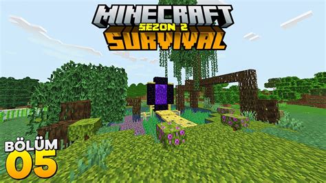 NETHERE GEÇİŞ YAPTIK Minecraft Survival Bölüm 05 seyidcanyt YouTube