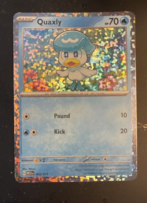 Quaxly 003015 Holo Match Battle Mcdonalds 2023 Pokemon Cards Ebay