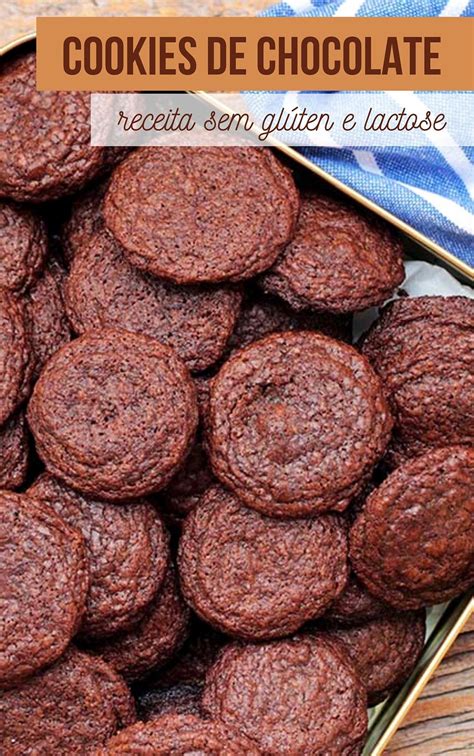 Cookies de chocolate crocantes Sem glúten e lactose Mel e Pimenta