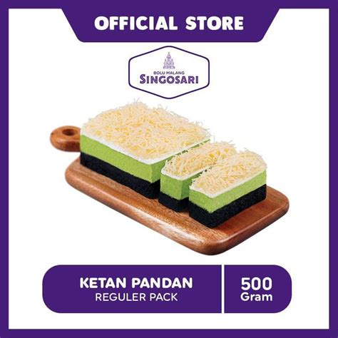 Jual Bolu Malang Singosari Pandan Ketan Reguler Pack 550 Gr