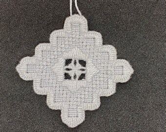 Heart Ornament Hardanger Embroidery Etsy