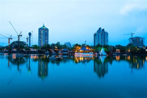 Colombo skyline at night ⬇ Stock Photo, Image by © surangastock #78028256