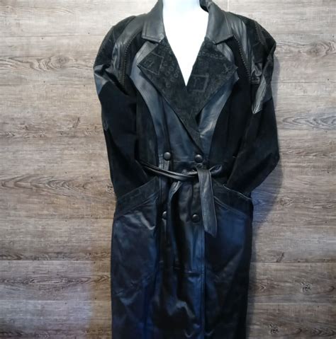 Wilsons The Leather Experts Vtg Womens Black Leather Gem