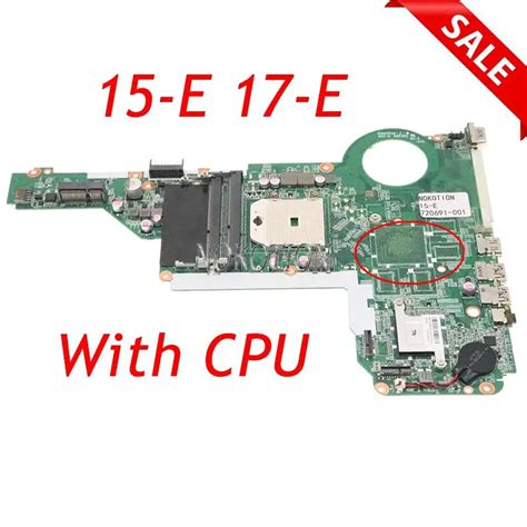 NOKOTION Carte M Re Pour Ordinateur Portable HP Pavilion 15 E 17 E 15