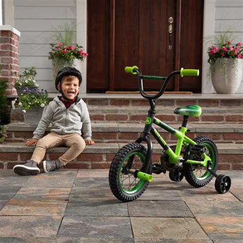 John Deere Mean Green Kids Bicycle With Removable Training Wheels