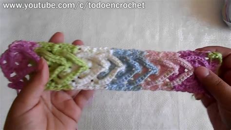 Cordón En Crochet Tejido A Ganchilo Punto Fantasía Youtube