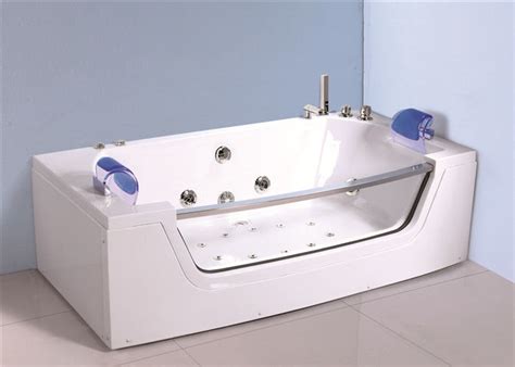 Retangle Jacuzzi Whirlpool Bath Tub Freestanding With 10 Small Jets