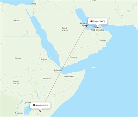 All Flight Routes From Dubai To Nairobi Dwc To Nbo Flight Routes