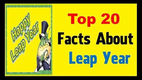 Leap Year Facts Youtube